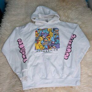 Neff x Sesame Street White Graphic Hoodie Men Size M